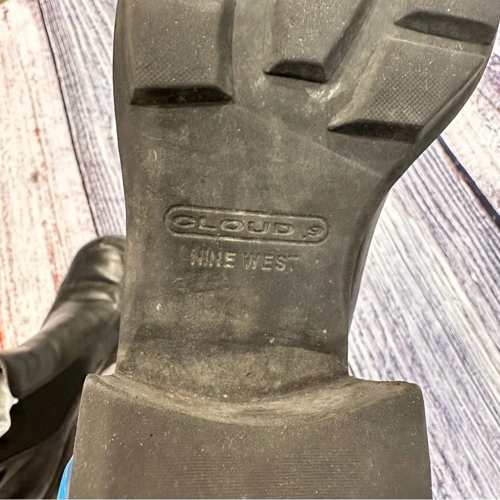 Black Leather Ankle Boots - Picture 4 of 7